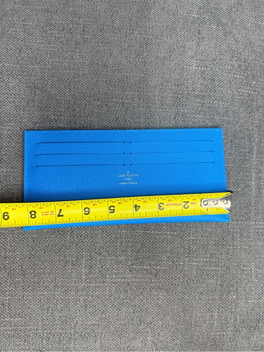 Louis Vuitton blue card holder longer version - Picture 2 of 3